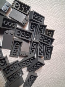 A Lego Lot 27 Slope 4 x 2 Dark Bluish Gray 30363 75180 4507 7994