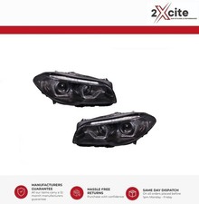 BMW Serie 5 F10 F11 2011-2013 Nero LHD DRL Xenon Fari Indicatori Dinamici