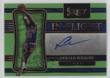 2021 Select In Flight Signatures Neon Green Prizm 25/99 Gerald Wilkins Auto 0su2