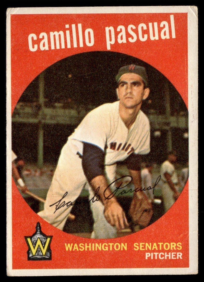 Camillo Pascual #413 Baseball Cards 1959 Topps trading card — raw and PSA graded price guide