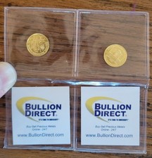 Lot of 2 1995 Austrian Gold Philharmonic 200 Schilling 1/10 Oz .999 Fine Gold