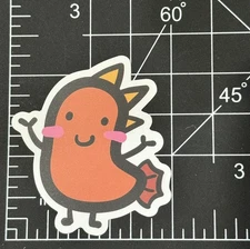 Anime Cartoon Red Monster / HANDS UP - Vinyl Decal Sticker Bomb Skateboard Y2K