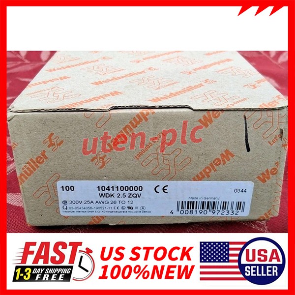 QTY:100 NEW FOR Weidmuller Terminal block WDK 2.5 ZQV 1041100000