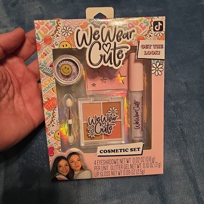 Taste Beauty Wewear Cute Cosmetic Set, Eyeshadows, Glitter Gel, Lip Gloss