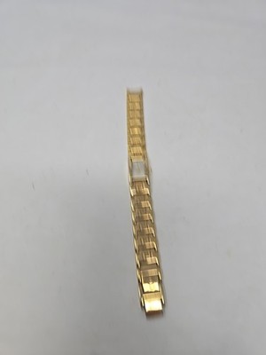 VINTAGE ELGIN GOLDTONE DIAMOND QUARTZ DIAMOND WOMENS WATCH EG155 WORKS! TESTED!