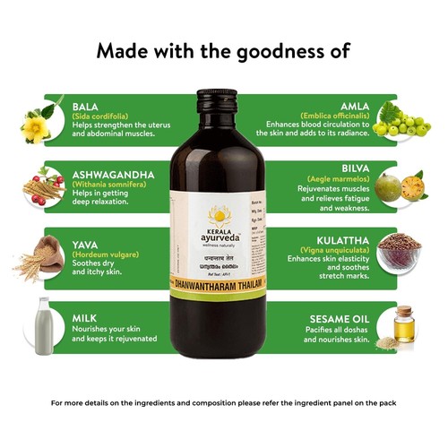 Kerala Ayurveda Dhanwantharam Thailam 450 Ml - Picture 4 of 4
