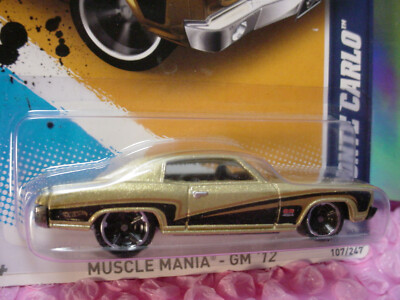 2012 Hot Wheels '70 MONTE CARLO #107/247∞gold;mc5∞Muscle Mania