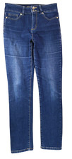 Michael Kors Selma Straight Stretch Jeans Womens Sz 4 31.5-35.5Wx29.5L 2 Buton