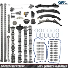 Camshafts Kit w/Rockers Arm Lifter Timing Chain Kit for Chrysler Dodge Jeep 3.6L