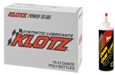 10 Bottles of Klotz Oil KL-500 Synthetic Chain Case Lubricant (12oz) 