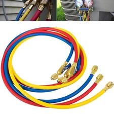 29986 Plus II 1/4" Hose & Compact Ball Valve End Refrigerant Charging Hose 72"