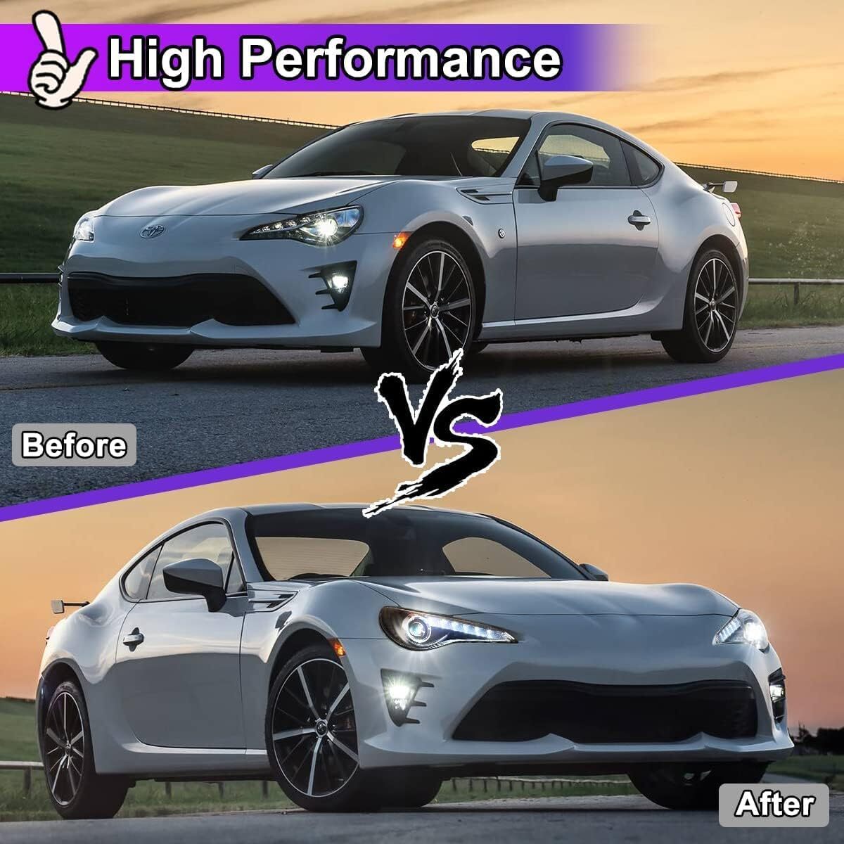 LED DRL Projector Headlights For 2013-2016 Toyota 86 Subaru BRZ