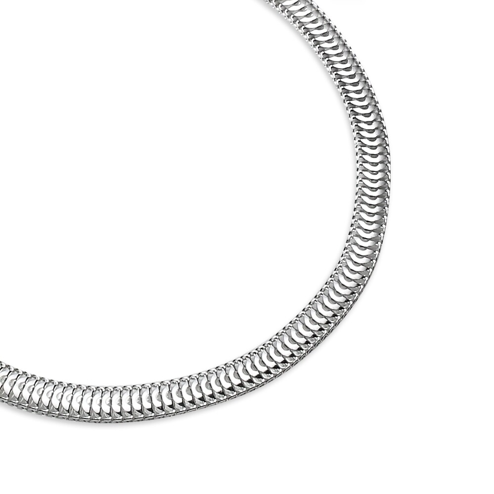 Sterling Silver High Polished Italian 3.5mm Sleek Snake