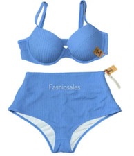 Victorias Secret PINK Swim Set Crinkle Push Up Bikini Top Shortie Bottom XLarge