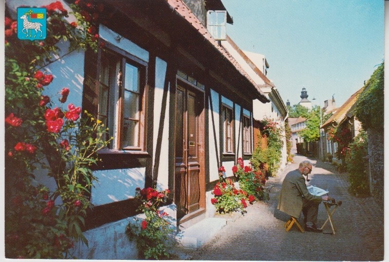  Sweden. Artist Alley Walkway at Visby, Gotland. Unposted. Vintage