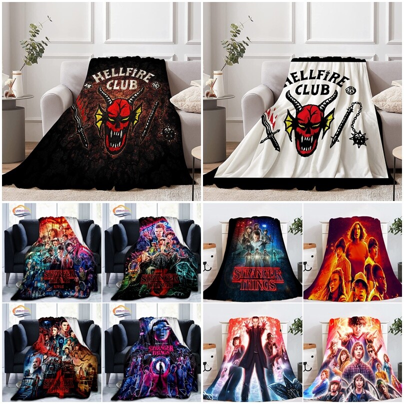 Stranger Things Fleece Blanket Throw Sofa Bed Warm Soft Blanket Flannel Shaggy