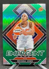 2022 Panini WNBA Prizm BRIONNA JONES Emergent Insert Green Prizm #7!