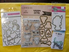 LDRS Creative Stamp & Die Combo + MFT, Pink & Main, Rubbernecker Dies Crafting 