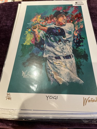 Yogi Berra yogi number 30 of 199 signed by Wynford 11 x 17 print