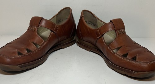 Rieker Damen Mary Jane Halbschuh 7,5 leicht gebraucht braun Leder Obermaterial bequem - Bild 3 von 9