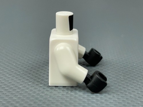 LEGO Minifigure Torso Hoodie White Laces Red Stripes Pockets Black Hands - Picture 5 of 7