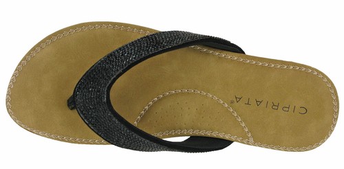 Sandalias de mujer Cipriata con punta acolchada plana de diamante plateadas 3-8 - Imagen 5 de 13