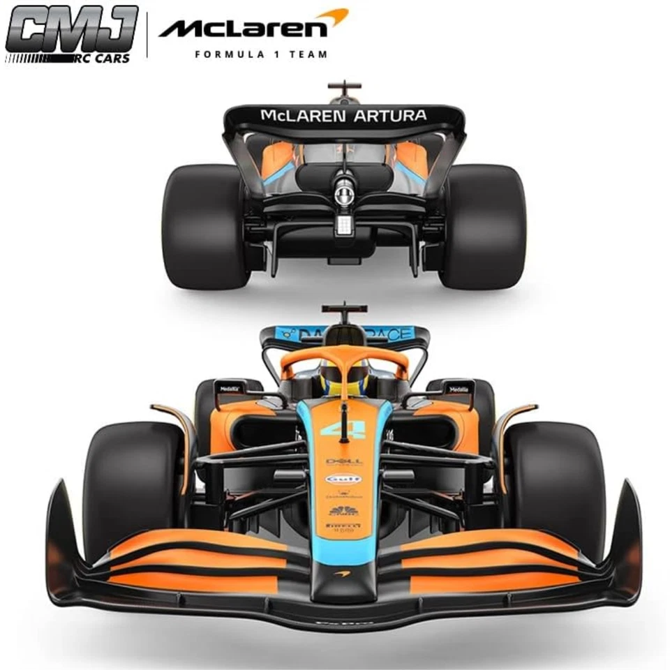 McLaren Racing F1 RC Remote Control Car MCL36 1:18 2.4GHz 2022 Racing Model - Image 3 of 4