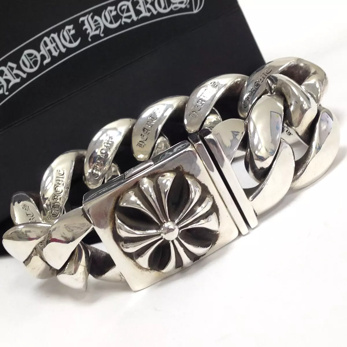Chrome Hearts 2004 Sterling Silver 925 HEAVY Cuban Link 8 3 4