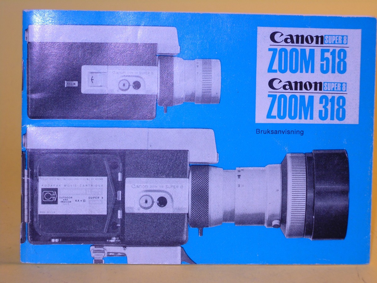 Lens Canon Zoom 518 Super Manual Canon 518-2 Zoom Super Camera