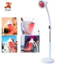 IR Infrared Red Heat Therapy Light Therapeutic Lamp Floor Stand Pain Relief 275W