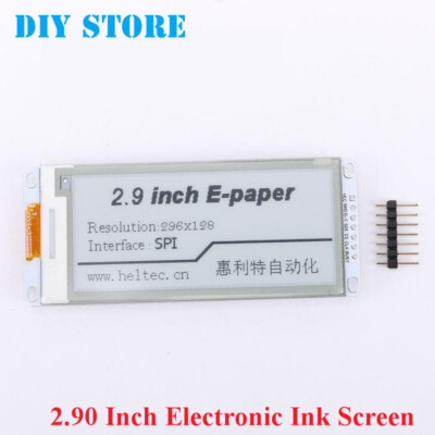 2.9 Inch E-Paper E-Ink Display Screen For Arduino Black-White SPI IL0373 296*128