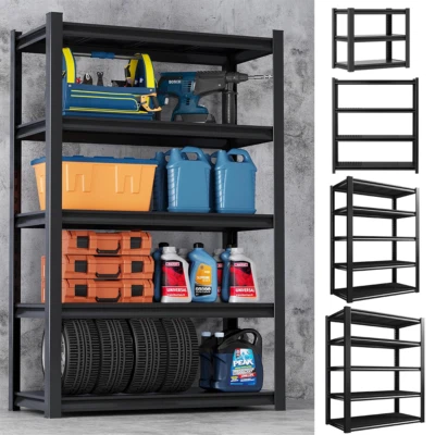LONENESSL Height Adjust Garage Shelves Shelving Racking Boltless Heavy Duty Storage Shelf