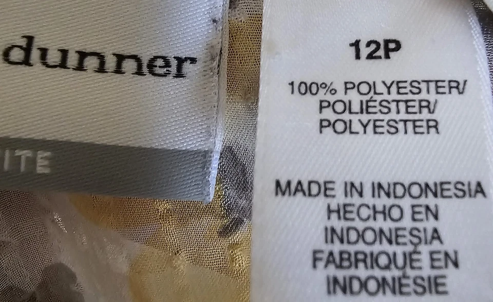 Alfred Dunner Womens Shirt Top Blouse Size 12P 12 Petite Multicolor Floral - Image 3 of 4