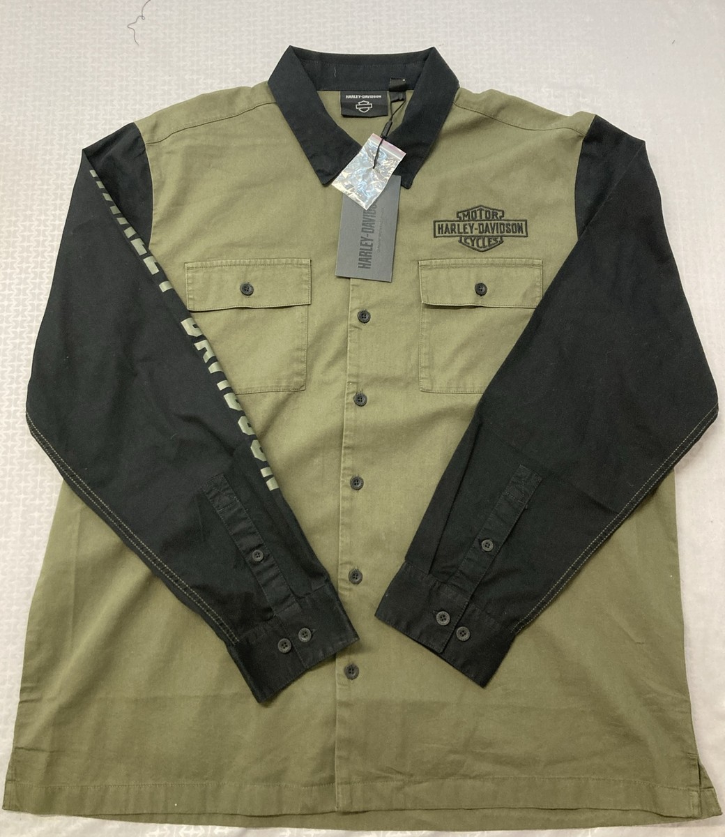 メンズシャツ NEW HARLEY DAVIDSON 96136-23VM Woven Mens Mechanic