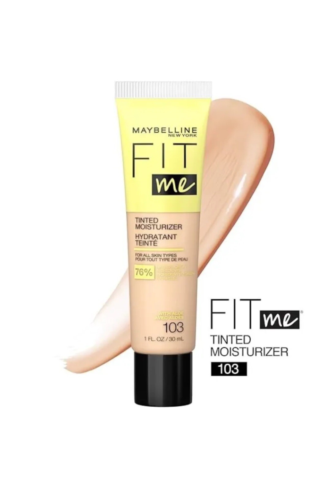 Maybelline Fit Me Tinted Moisturizer in Fair Buff Beige 1oz 5-Pack