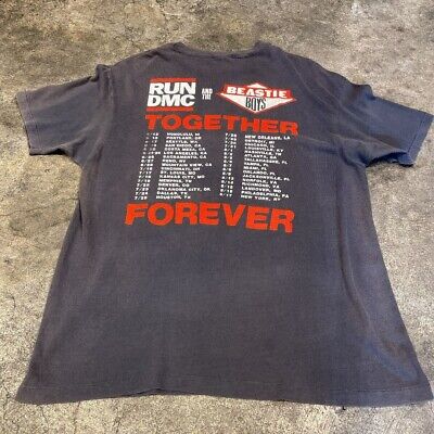 RUN DMC Beastie boys tour t shirt vintage 80s XL