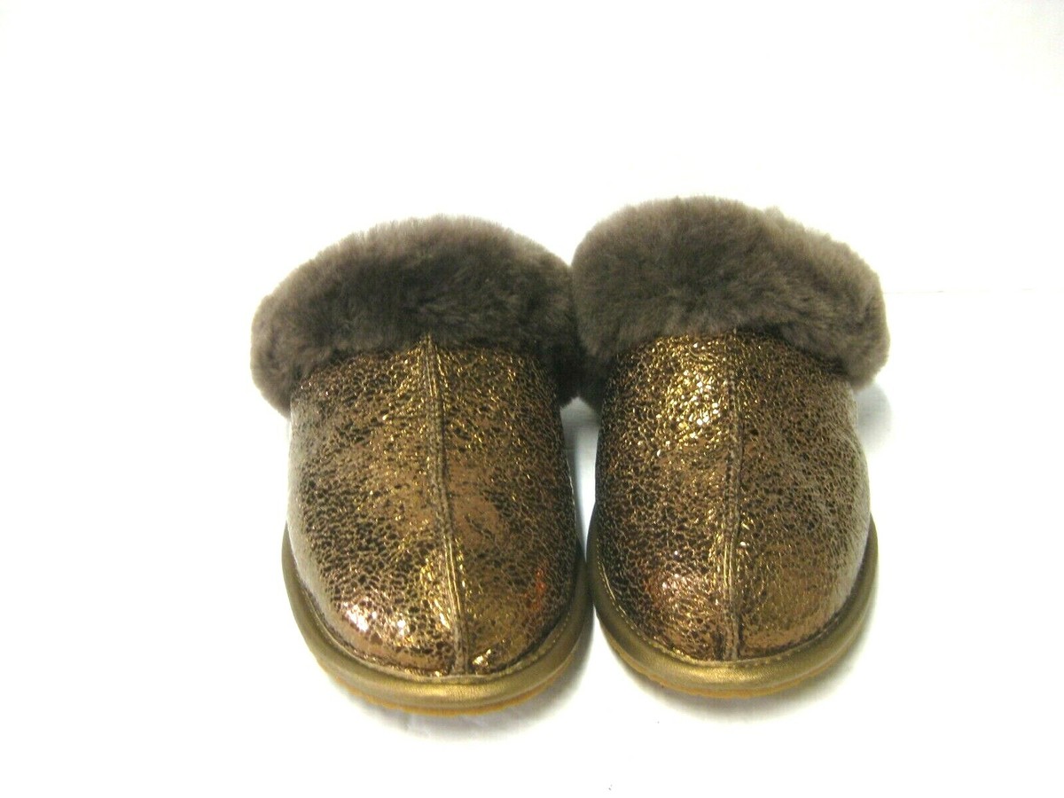UGG SCUFFETTE II METALLIC SPARKLE WOMEN SLIPPER BRONZE US /UK