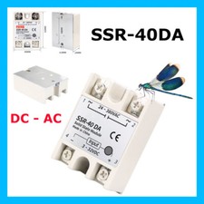 1 Pcs SSR-40DA 40A Single Phase Solid State Relay DC controll AC High Quality