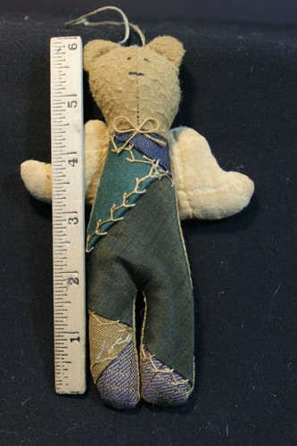 Christmas Ornament - Country Bear with Angel Wings in Green - Picture 3 of 4