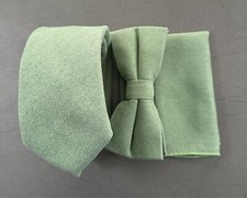 Green Ties, Bow Tie and Pocket Square Green Wedding Tie Mens