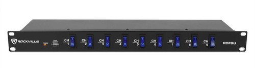 (2) Chauvet DJ Helicopter Q6 DMX Rotating Lights w/Strobes+Lasers+Power Strip - Picture 8 of 12