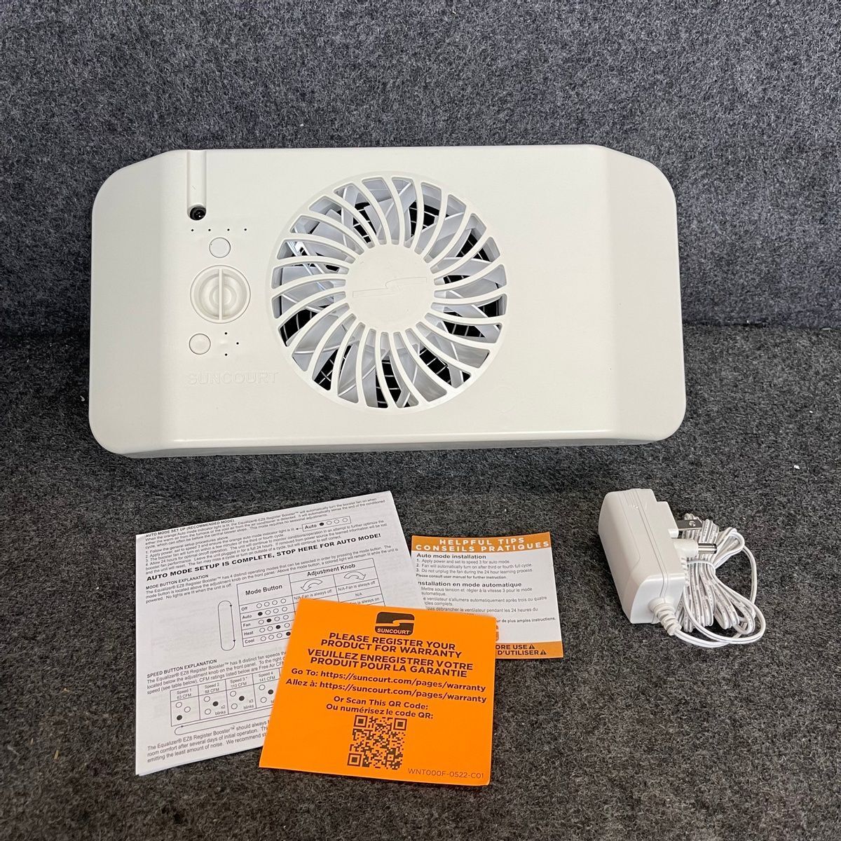 SUNCOURT HC600P Equalizer EZ8 Heating and AC Smart Register Booster