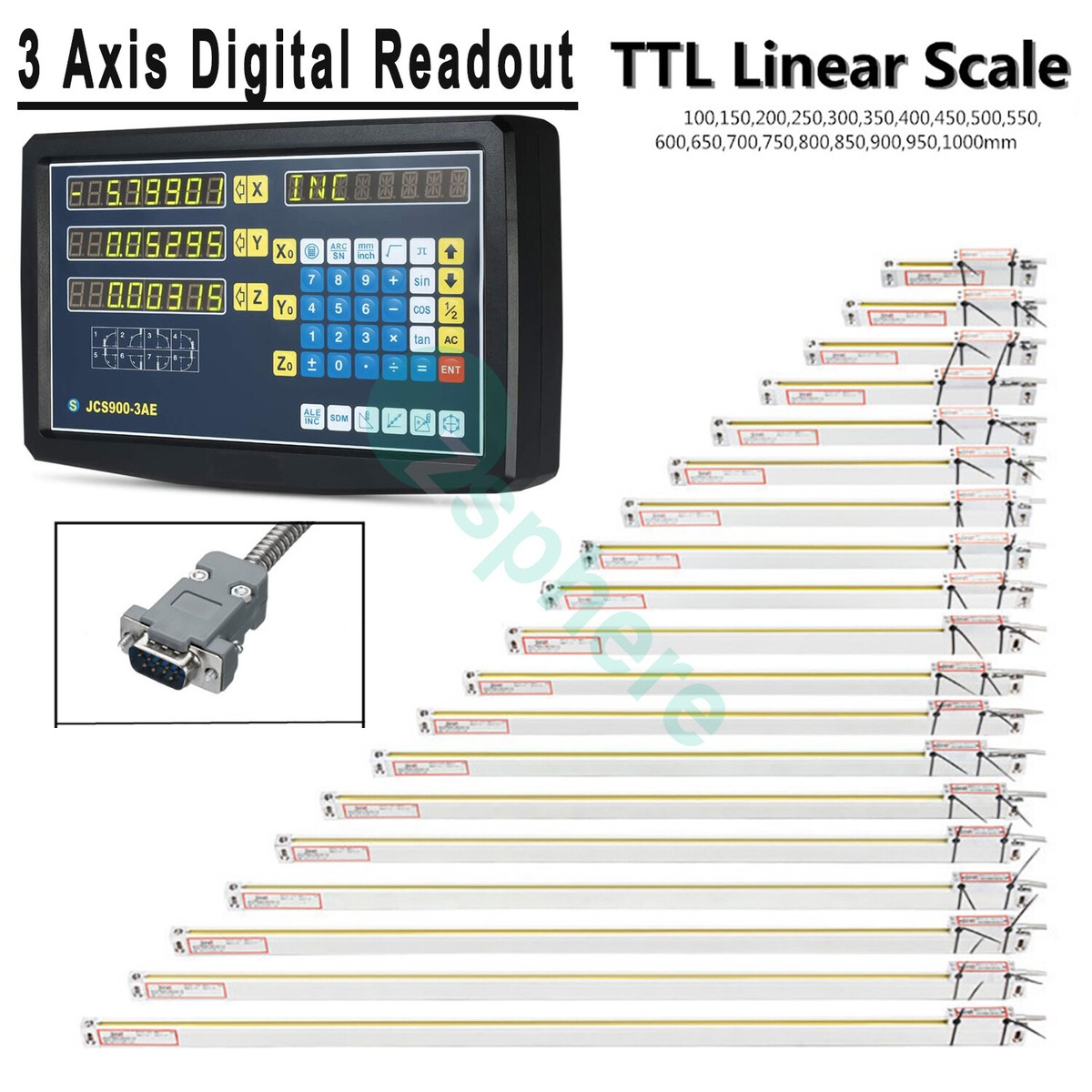 Cnc Digitale Uitlezing Display, Draaibank Bedieningspaneel Lcd 3 Assige P 010576060922