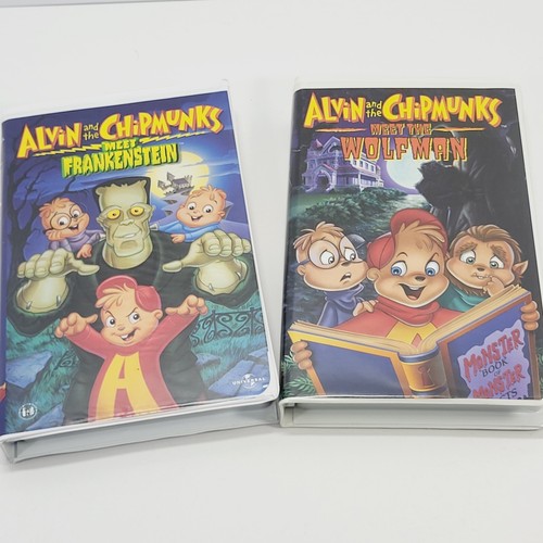 Alvin and the Chipmunks VHS Lot x2, Meet Frankenstein, Meet the Wolfman - Picture 6 of 12