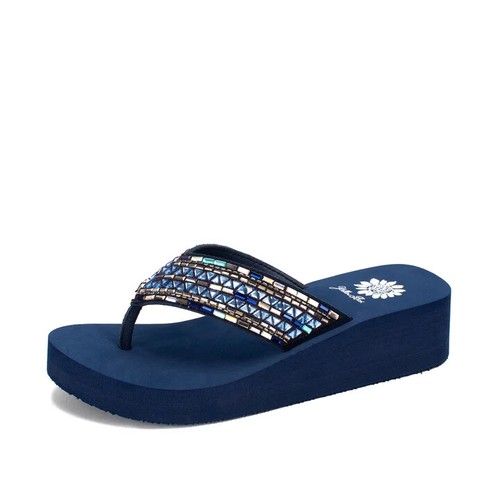 yellow box navy flip flops