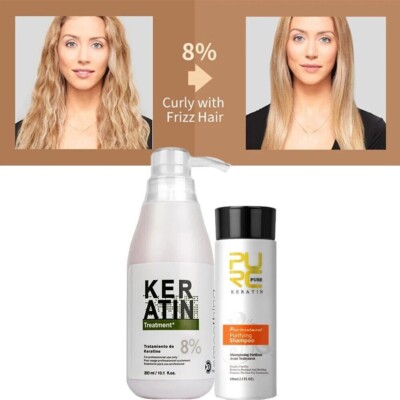 Brazilian Keratin 8% Frizzy Damaged Repair Hair Straightening