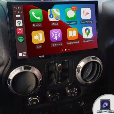 For Jeep Wrangler 2005-2016 Car Stereo Apple CarPlay Android 13 Radio GPS Navi