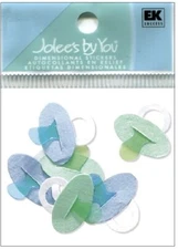 Blue Pacifiers, baby, scrapbook 3D embellishment Jolee's by You JJGA032