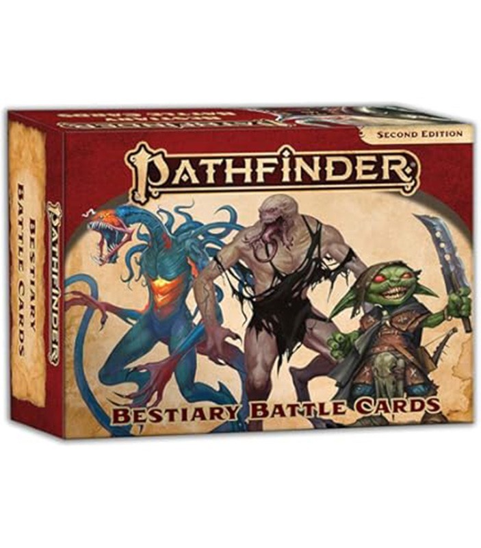 Paizo Pathfinder 2nd Edition Battle Cards: Bestiary, NPC, Book of the Dead