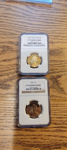 3 coins 2008s 2000s  Sacagawea 1$ NGC PF70 Ultra Cameo and innovation 1 dollar 